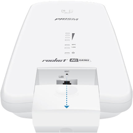 Ubiquiti RP-5AC-GEN2 Rocket PRISM AC-Gen2 Radio Base de 5 GHz con 128MB SDRAM y Kit de Montaje