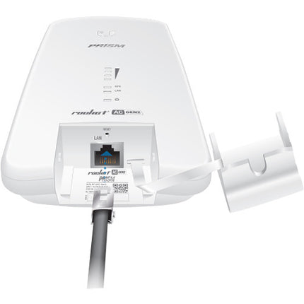 Ubiquiti RP-5AC-GEN2 Rocket PRISM AC-Gen2 Radio Base de 5 GHz con 128MB SDRAM y Kit de Montaje