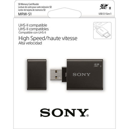 Sony UHS-II Lector de tarjetas SD USB 3.1 Gen 1 Ultra compacto ligero
