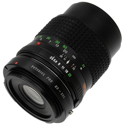FotodioX Pro Adaptador Montura para Lente Minolta MD MC SR a Canon EF con Corrección 1.4x y Construcción Metálica