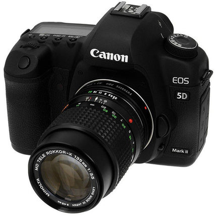 FotodioX Pro Adaptador Montura para Lente Minolta MD MC SR a Canon EF con Corrección 1.4x y Construcción Metálica