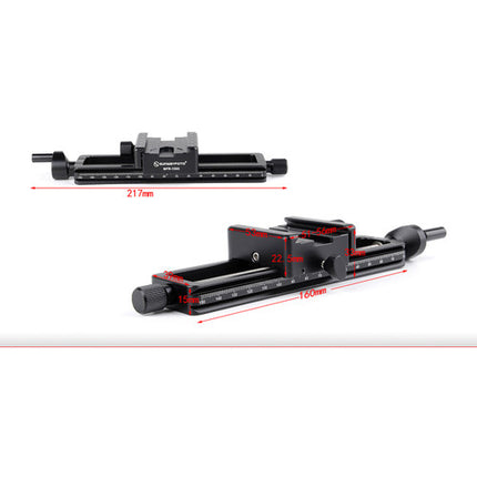 Sunwayfoto Rail de Enfoque Macro con Clamp y Capacidad 7 kg