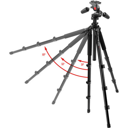 Oben AC-1451 Trípode de Aluminio 4 Secciones Altura 68.3 Pulgadas Carga 13.2 lb