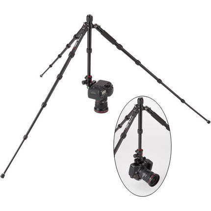 Oben AT-3535 Trípode de Viaje Plegable de Aluminio Altura Máx 131 cm Capacidad 4 kg con Cabeza de Bola BE-208T