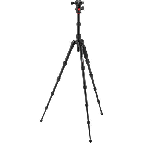 Oben AT-3535 Trípode de Viaje Plegable de Aluminio Altura Máx 131 cm Capacidad 4 kg con Cabeza de Bola BE-208T
