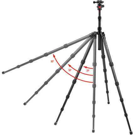Oben CT-3535 Trípode de Viaje Plegable Fibra de Carbono 51.6 Pulgadas 9 lb Capacidad