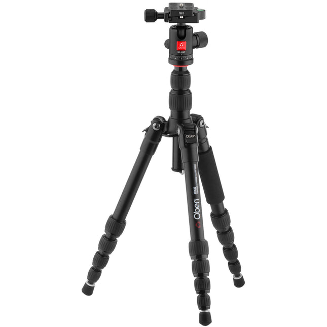 Oben AT-3535 Trípode de Viaje Plegable de Aluminio Altura Máx 131 cm Capacidad 4 kg con Cabeza de Bola BE-208T