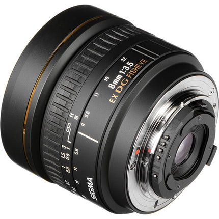 Sigma 8mm f3.5 EX DG Objetivo Ojo de Pez Circular para Nikon F 180° ángulo de visión