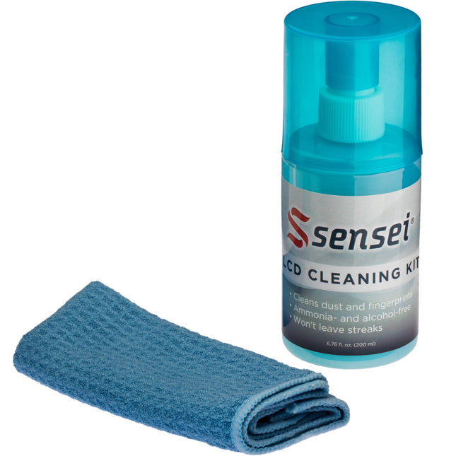 Sensei Kit de Limpieza para Pantallas LCD Paño Microfibra 11.75 pulgadas Spray 6.76 fl oz