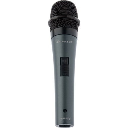 Polsen HDM-16-S Micrófono Dinámico de Mano Supercardioide con Cable XLR 5m