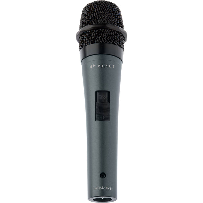 Polsen HDM-16-S Micrófono Dinámico de Mano Supercardioide con Cable XLR 5m