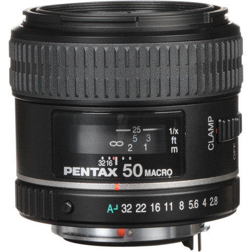 Pentax Normal smc P-D FA 50mm f2.8 Lente Macro Autofocus con Capuchones y Parasol