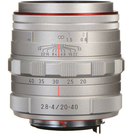 Pentax HD Pentax DA 20-40mm f/2.8-4 Objetivo Zoom Resistente al Clima Plata