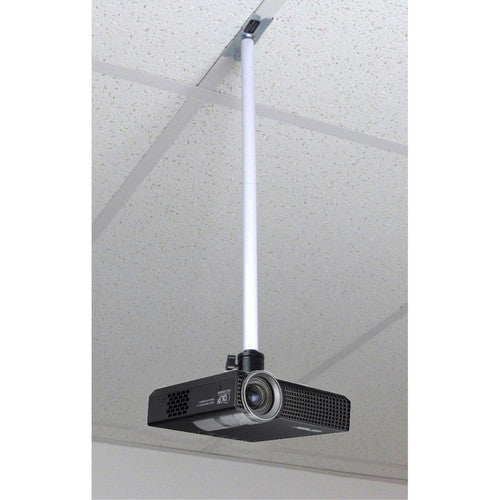 ALZO Soporte para Proyector Mini para Techo Suspendido con Extensores 8" y Capacidad 4 lb