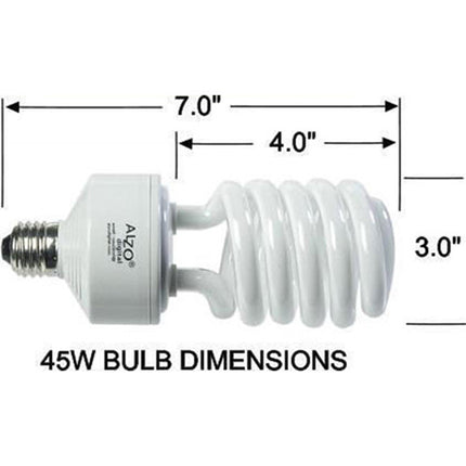 ALZO CFL Bombilla Fotográfica 45W 5500K 2800 Lúmenes E26 E27