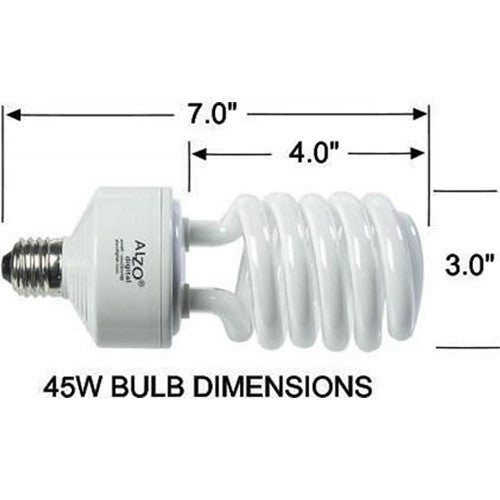 ALZO CFL Bombilla Fotográfica 45W 5500K 2800 Lúmenes E26 E27