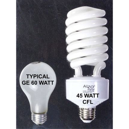 ALZO CFL Bombilla Fotográfica 45W 5500K 2800 Lúmenes E26 E27