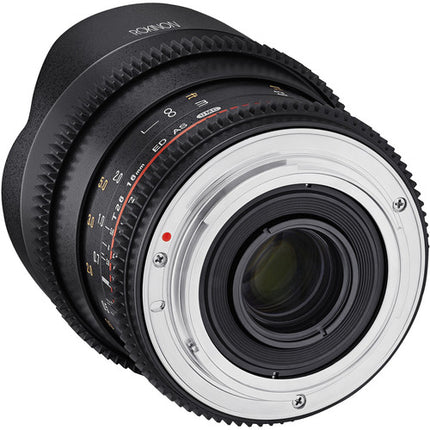 Rokinon 16mm T2.6 Objetivo Cine Gran Angular Full Frame Canon EF