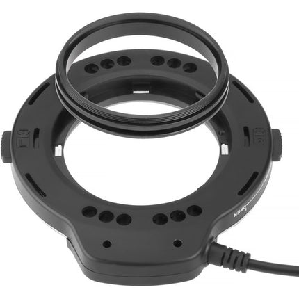 Bolt VM-110 LED Luz anular macro con 8 adaptadores de lentes y difusores