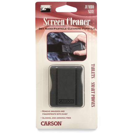 Carson C6 CS-60 Limpiador Pantallas Jumbo para Laptop con Almohadilla Retráctil y Fórmula Nano Seco