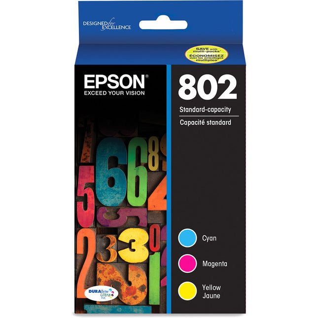Epson 802 DURABrite Ink Pack Color 650 páginas para WF-4720 4730 4734 4740