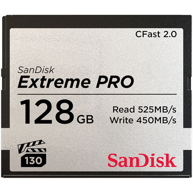 SanDisk 128GB Extreme PRO CFast 2.0 Tarjeta de Memoria 525MB/s Lectura 450MB/s Escritura