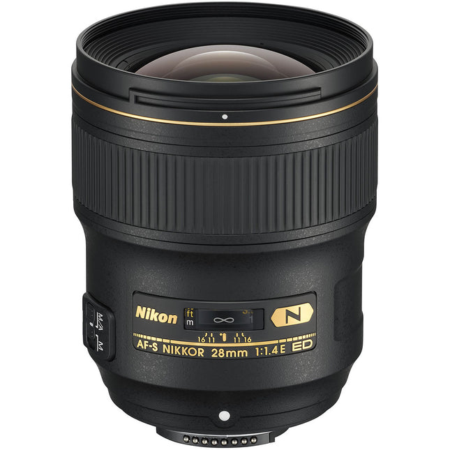 Nikon AF-S NIKKOR 28mm f1.4E ED objetivo F-Mount formato FX con 9 palas