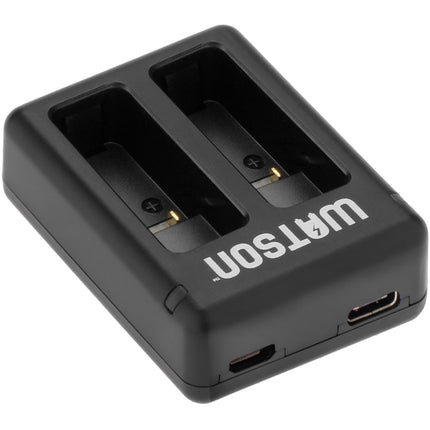 Watson Mini Duo Cargador para baterías GoPro HERO7 6 5 doble puerto USB