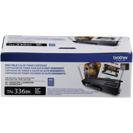 Cartucho de tóner negro Brother TN336BK alto rendimiento 4000 páginas