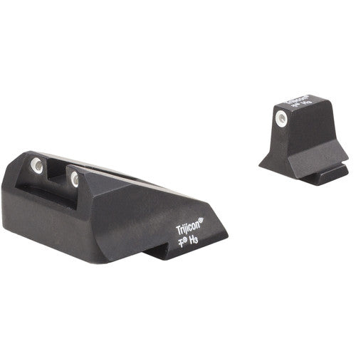 Trijicon Bright & Tough Suppressor Juego de Miras Nocturnas para Smith & Wesson con Discos Blancos