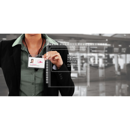 Evolis Zenius Classic Impresora de Tarjetas ID 300 dpi 150 Tarjetas Hora Roja