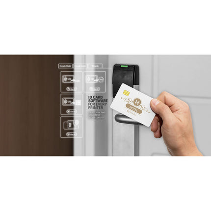 Evolis Zenius Classic Impresora de Tarjetas ID 300 dpi 150 Tarjetas Hora Roja