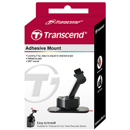 Transcend Adhesive Mount para DrivePro Soporte Giratorio 306° Seguro