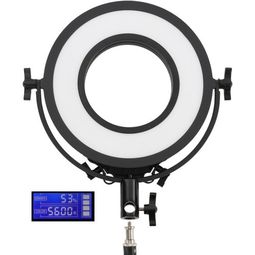 Genaray Bi-Color Soft Ring Light LED 10" Temperatura 3200-5600K 2 Baterías NP-F750