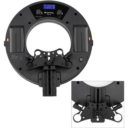 Genaray Bi-Color Soft Ring Light LED 10" Temperatura 3200-5600K 2 Baterías NP-F750