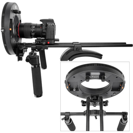 Genaray Bi-Color Soft Ring Light LED 10" Temperatura 3200-5600K 2 Baterías NP-F750