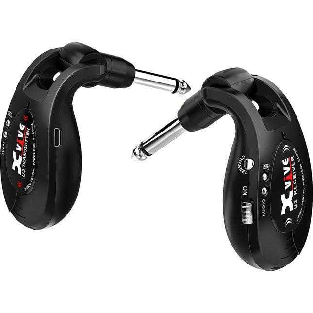 Xvive Audio U2 Sistema inalámbrico digital para guitarras 2.4 GHz 5 horas batería