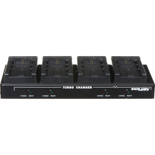 Dolgin Engineering TC40-DSLR-C Cargador de Baterías para Canon LP-E6 4 Puestos 2.5 Horas