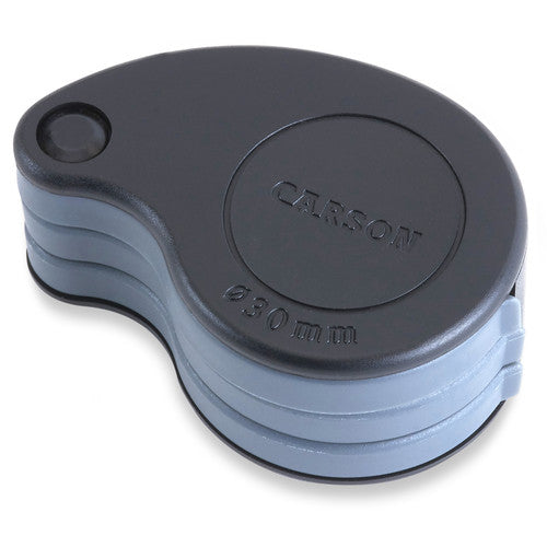 Carson TV-36 Lupa Plegable TriView 3x 5.5x 8.5x Compacta y Ligera