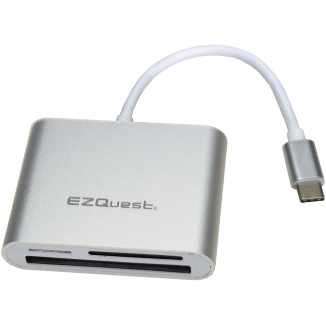 EZQuest Lector de Tarjetas USB Tipo C para CF SD microSD Plug and Play