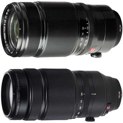 FUJIFILM Kit de objetivos XF 50-140mm f2.8 y 100-400mm f4.5-5.6 WR
