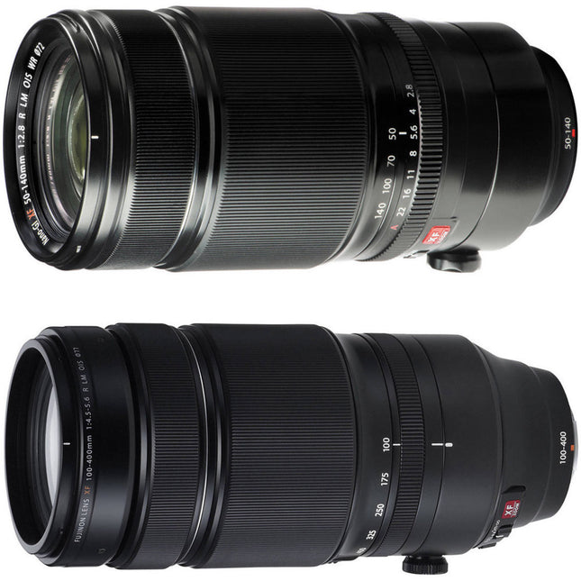 FUJIFILM Kit de objetivos XF 50-140mm f2.8 y 100-400mm f4.5-5.6 WR