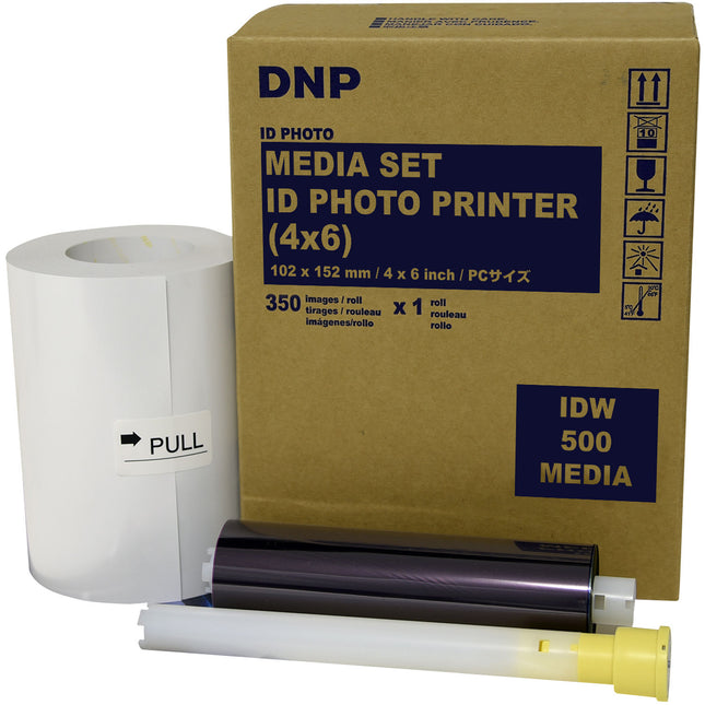 DNP IDW500 Set de Medios para Impresora de Fotos 4 x 6 350 Impresiones