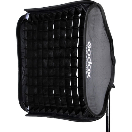 Godox S-Type Soporte de Flash Bowens con Softbox 60x60 cm y Rejilla