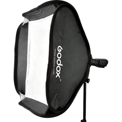 Godox S-Type Soporte para Flash con Softbox Plegable 15.7x15.7" y Bolsa de Transporte