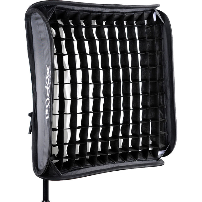 Godox S-Type Soporte para Flash con Softbox Plegable 19.7x19.7" y Rejilla de Tela