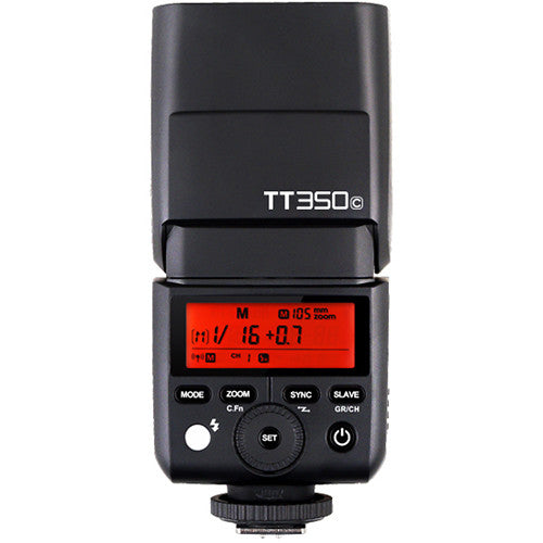 Godox TT350C Mini Flash TTL para Canon 118 Guía Zoom 24-105mm