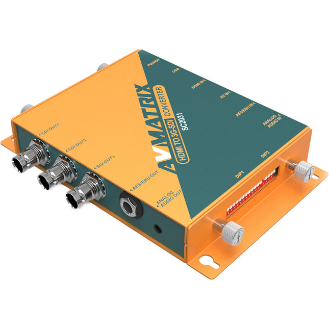 AVMATRIX SC2031 Convertidor HDMI/AV a 3G-SDI con adaptador de corriente y soporte