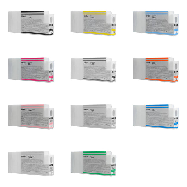 Epson Ink Cartridge Set para impresoras Stylus Pro 7900 y 9900 11 cartuchos 350 mL