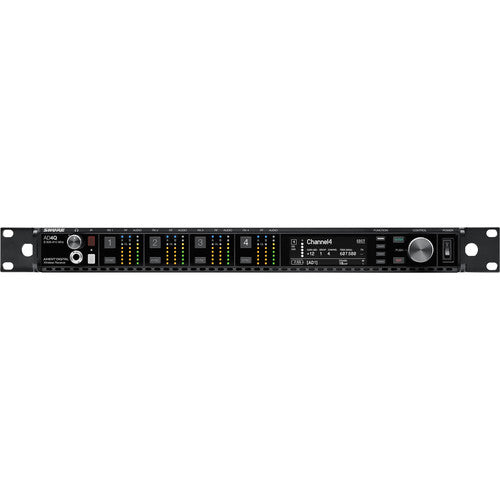 Shure AD4Q-NP Axient Digital receptor inalámbrico 4 canales 166 MHz rango